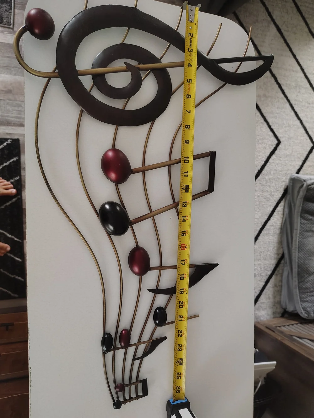 Musical Notes Metal Wall Art